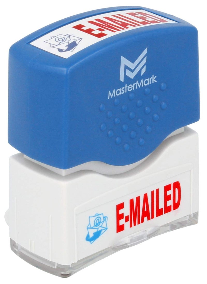 MasterMark Premium 2-Color Pre-Inked Office Stamp (E-Mailed) - Image 1